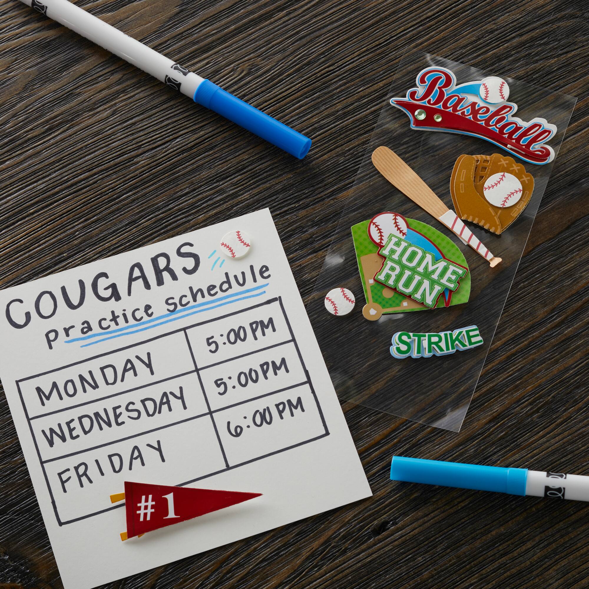 Recollections™ Dimensional Stickers, Baseball